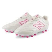 ニューバランス New Balance 442 Team HG/AG V3 U43H60L4E(ホワイト/ピンク) サッカースパイク