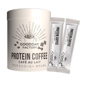 GOODDAY FACTORY メガロスプロテインコーヒー カフェオレ スティック インスタントコーヒー たんぱく質6.1g 9g×25包入り PB2010 サプリメント・プロテイン