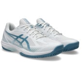 �����å��� asics COURT HUNTER FF 1071A111-103(White/Saba Blue) �Хɥߥ�ȥ󥷥塼��