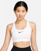 ナイキ Nike ウィメンズ スウッシュ MED SPT ブラ DX6822-100(ホワイト/ストーンモーブ/ブラック) スポーツブラ