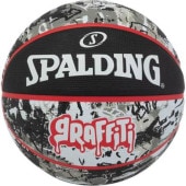 スポルディング SPALDING グラフィティ ブラック X レッド SZ6 84532J-BLKRED(ブラック×レッド) バスケットボール6号
