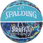 スポルディング SPALDING グラフィティ ブルー SZ6 84529J(ブルー) バスケットボール6号