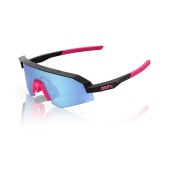 100%(ワンハンドレッド) SLENDALE XS(YOUTH) / Matte Black - Pink HiPER Blue Mirror Lens 6006600006 ジュニアスポーツサングラス