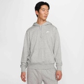 ナイキ Nike クラブ FT プルオーバー L/S フーディ FN3867-063(ダークグレーヘザー/ライトスモークグレー/ホワイト) スウェットシャツ