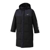 ミズノ MIZUNO 撥水中綿コート 32MED950-09(ブラック) ジュニアコート