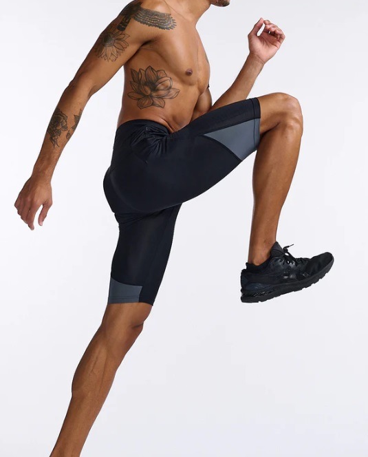 2XU �ġ������ॺ�桼 ��� �饤�ȥ��ԡ��� �ꥢ���� ����ץ�å���󥷥硼�� MA7050B-BLKWRF(Black/White Reflective) ����ʡ��ѥ��