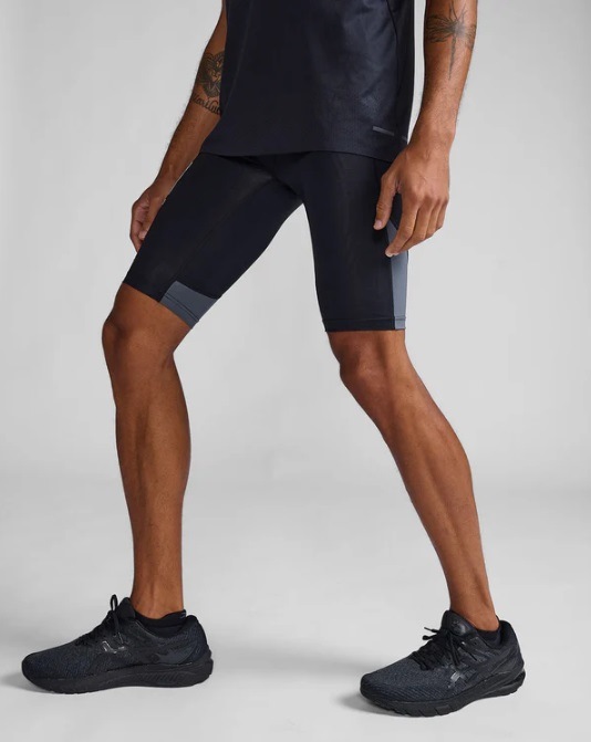2XU �ġ������ॺ�桼 ��� �饤�ȥ��ԡ��� �ꥢ���� ����ץ�å���󥷥硼�� MA7050B-BLKWRF(Black/White Reflective) ����ʡ��ѥ��