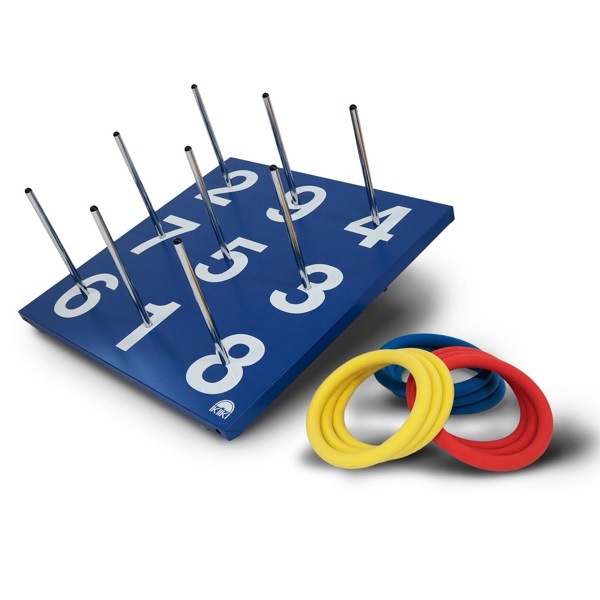 国際輪投げ協会 公式輪投げ 新型 輪投用具一式ケース付き