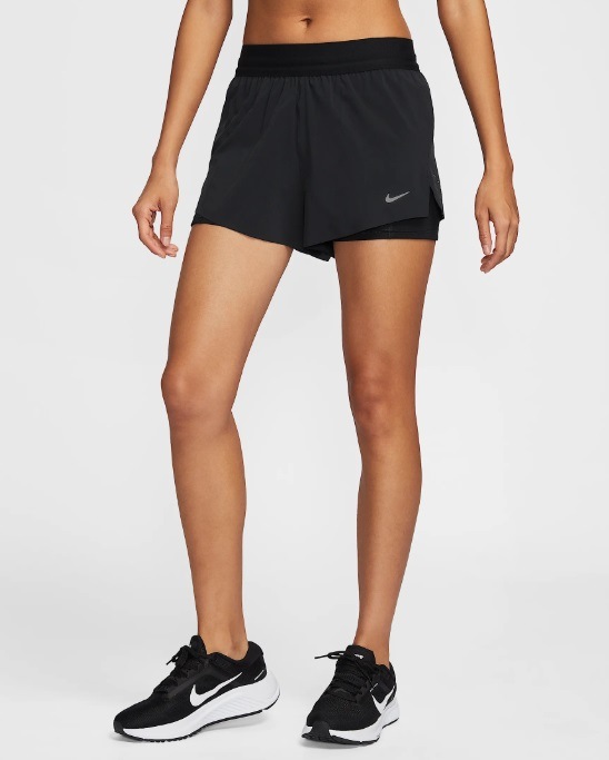 �ʥ��� Nike W �������ե� DF MR 2N1 SHRT HJ5377-010(�֥�å�) ��ǥ��������˥󥰥ѥ��