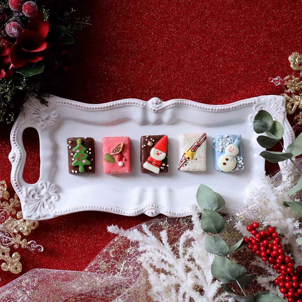 <カフェオウザン>キューブラスク5個入 ジョワイユノエル