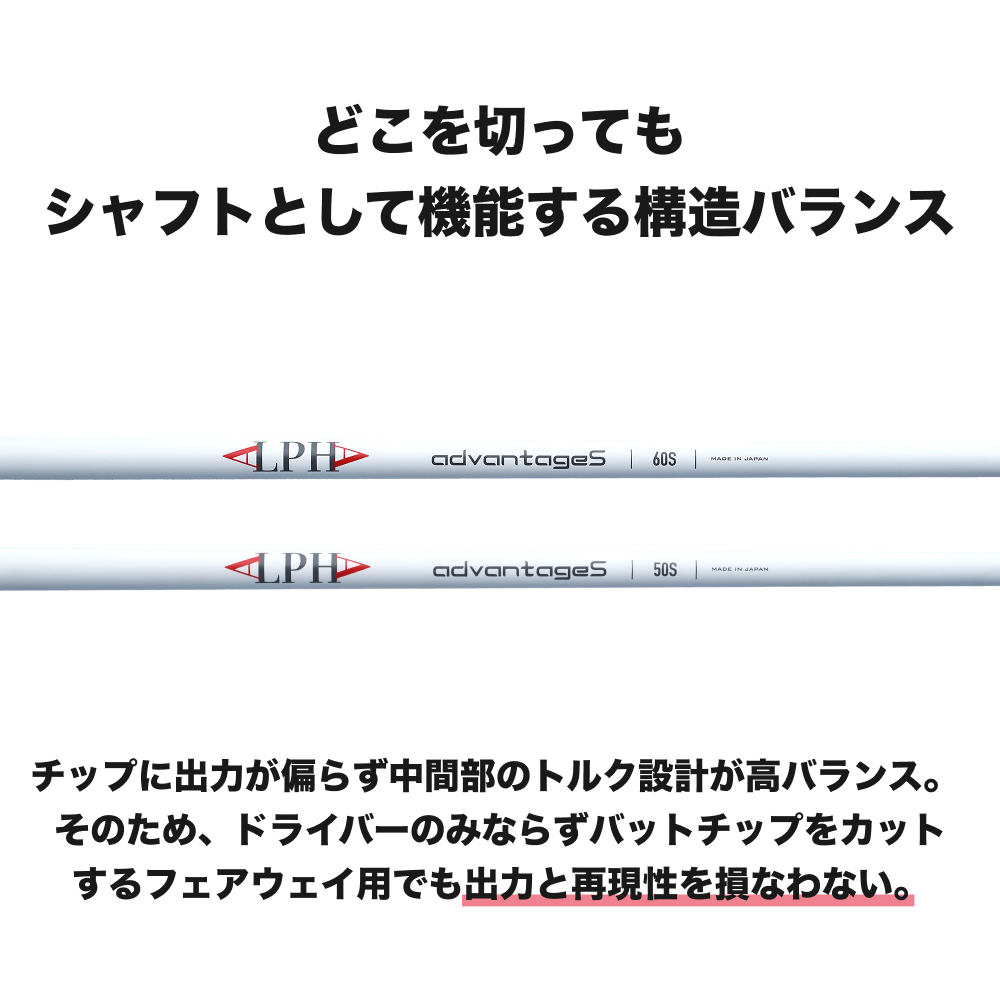 商品発送まで平日10-15営業日】ALPHA(アルファ) シャフト