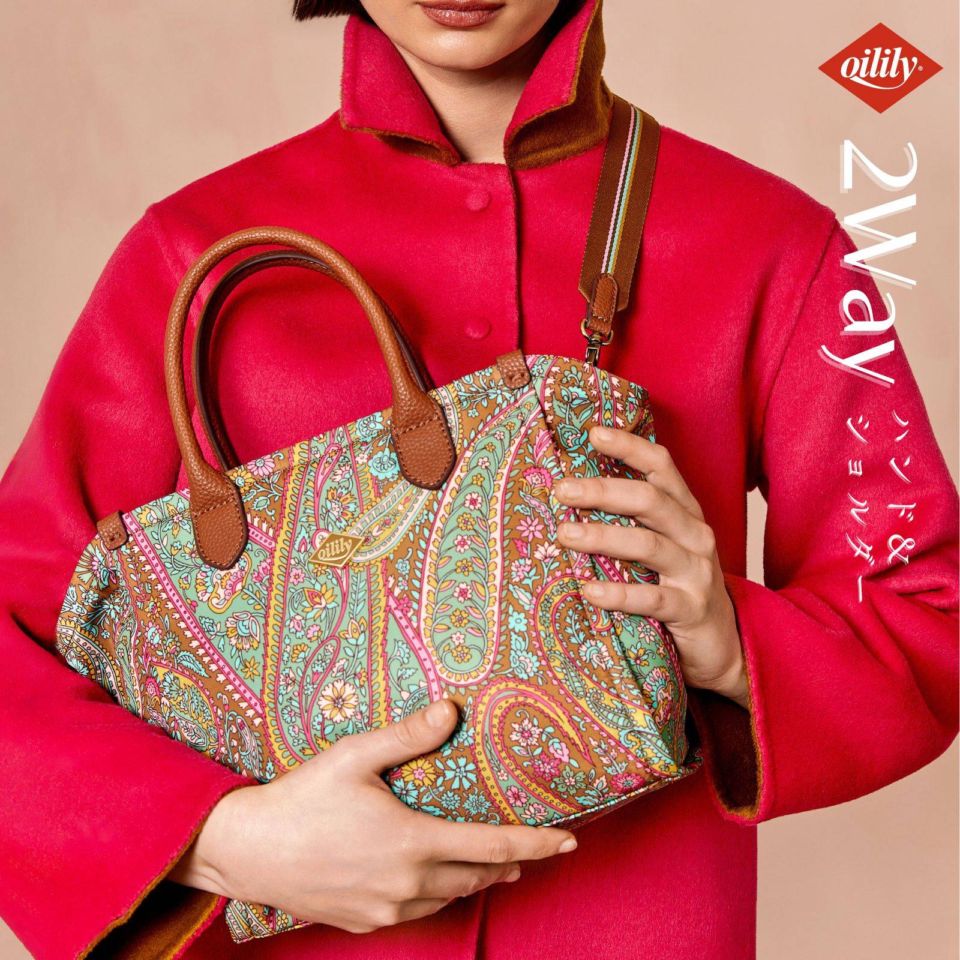 【oil1623】 ハンドバッグ 2way バッグ  ペイズリー Paisley 4 Ever