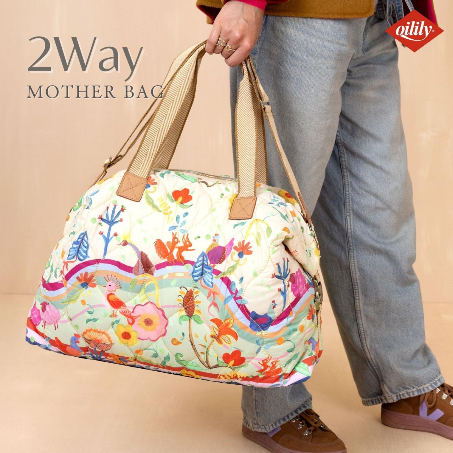 oil1158】マザーズバッグ カラーブロック パデッド | バッグ