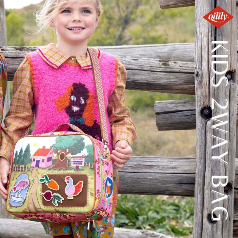 【oil1676】ミニファーム 2way バッグ リス 動物  マジックテープ 遊べるバッグ ショルダーストラップ付 