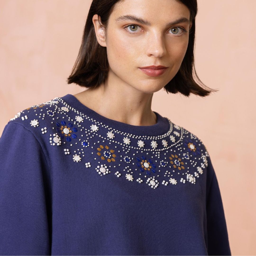 取り寄せ【f25whj4010】Hippie sweat crew top