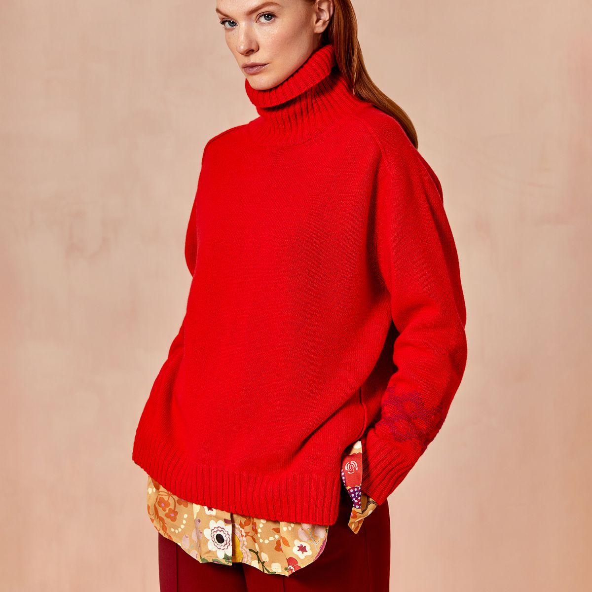 取り寄せ【f25wkn3091】Koba knitted turtle pullover