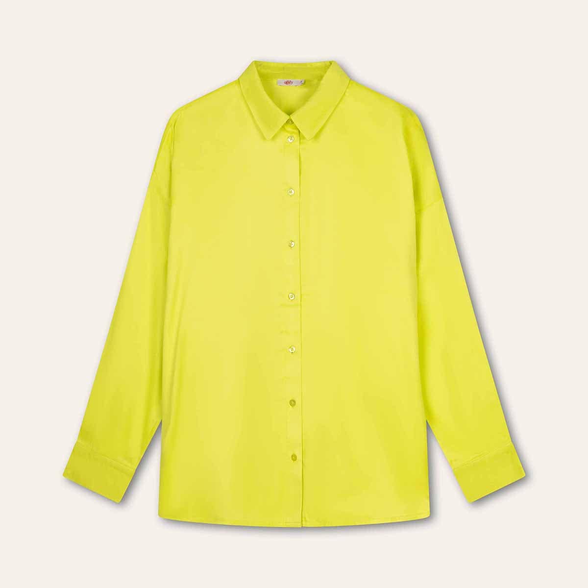 取り寄せ【s26wbl5072】ブラウス イエローカラー 厚手ビスコース(サイズXS-XL)