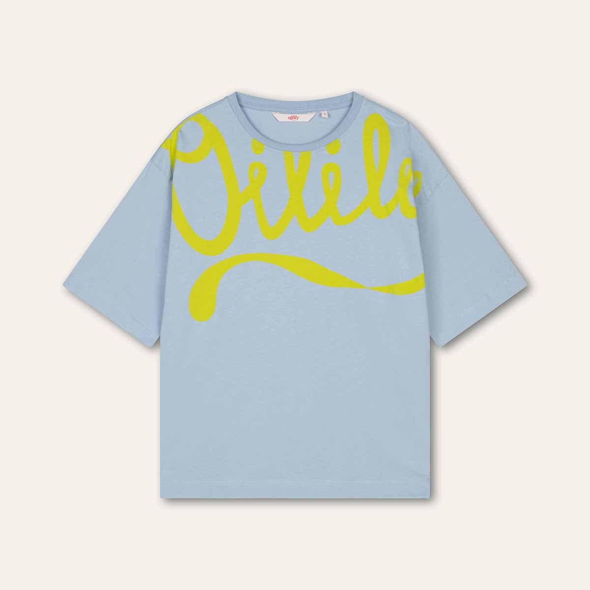 取り寄せ【s26wje4024】Tシャツ クルートップ オーガニックコットン OILILYロゴ ルーズフィット(サイズXS-XL)