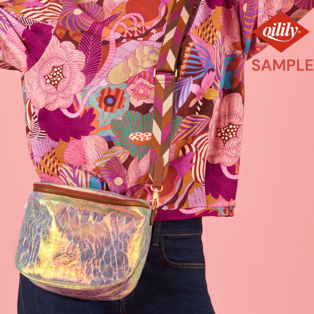 ■サンプル■【oil1538】 ボディバッグ ショルダーバッグ メタリックシルバー 斜めがけ