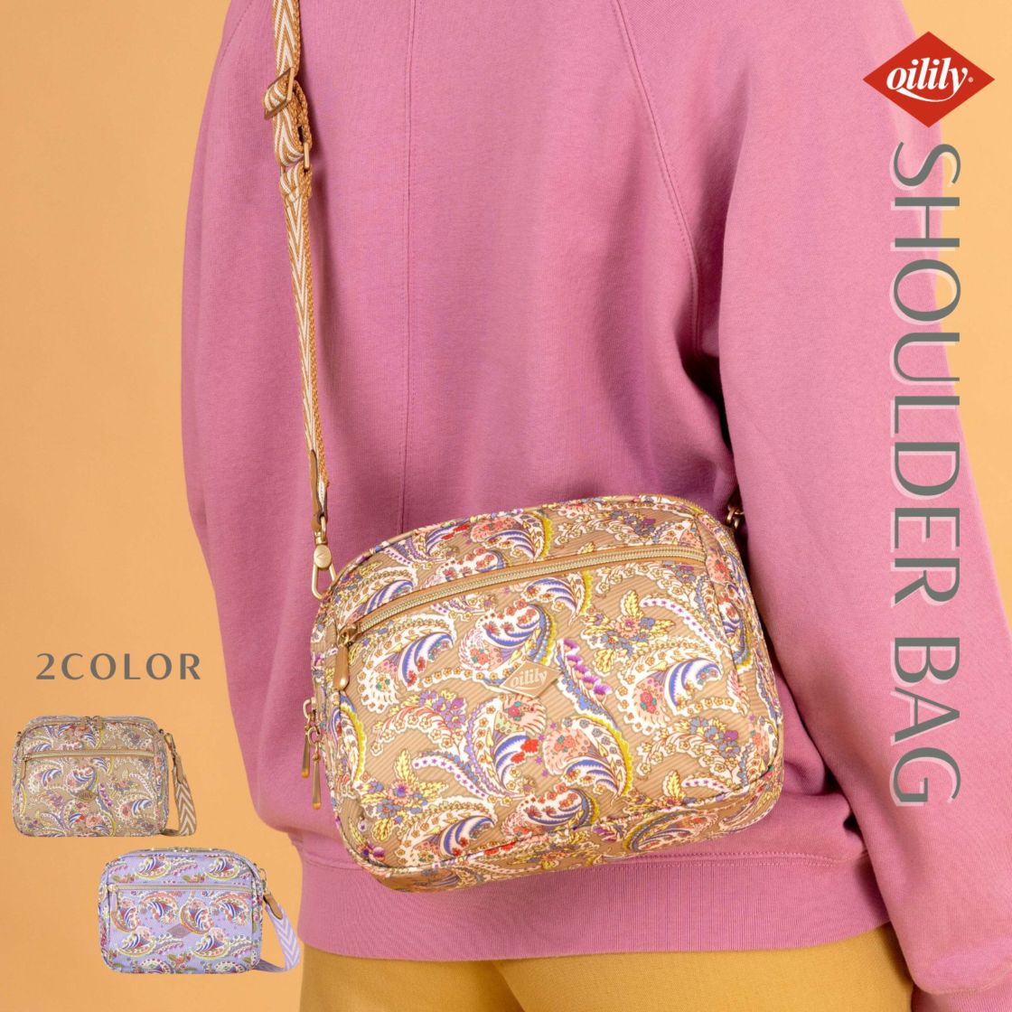 【oil1311】ショルダーバッグ ラクシュミー ペイズリー ゴールド