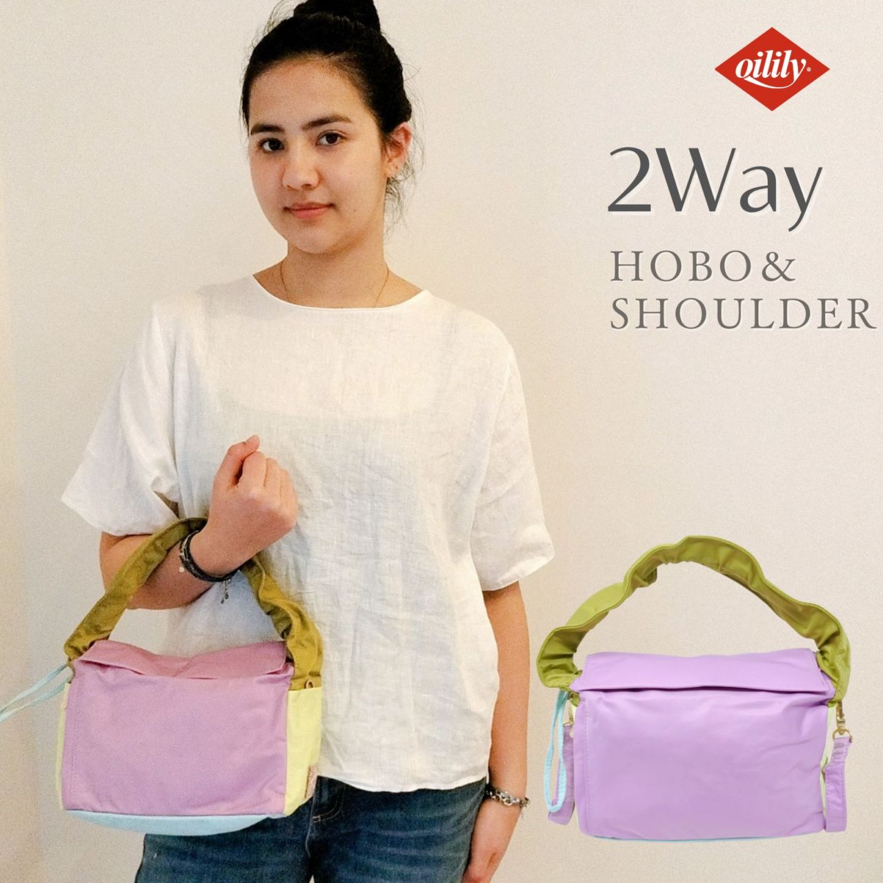 【oil1365】 ショルダーバッグ ホーボーバッグ  