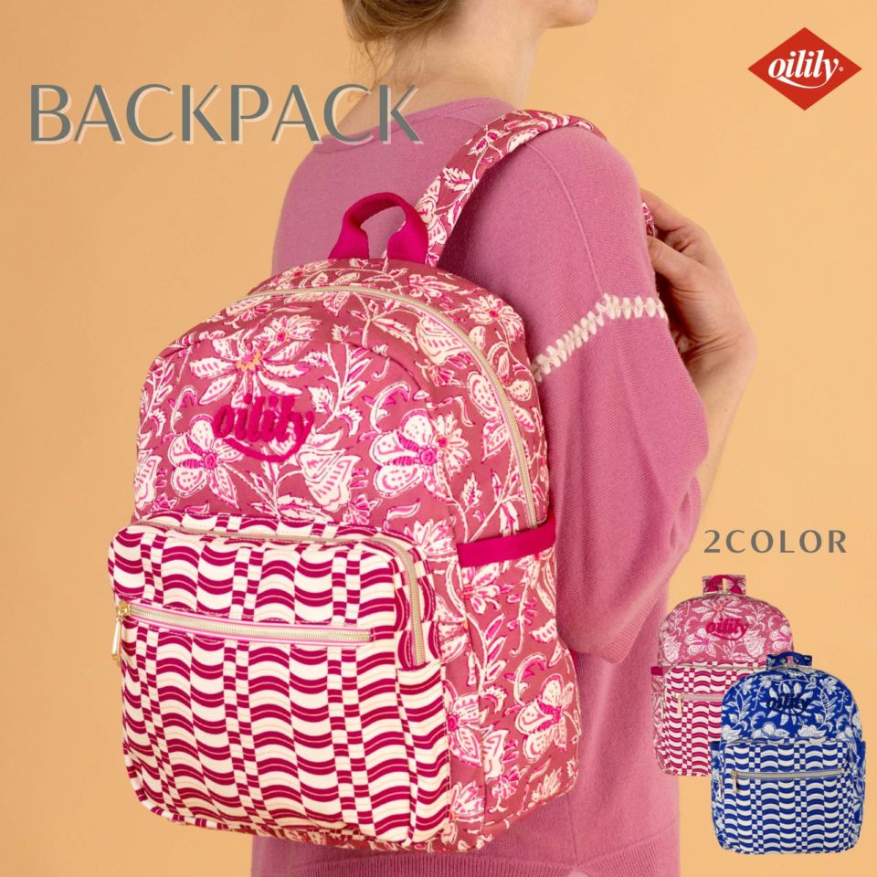 【oil1370】リュック キャンバス インド マーケット プリント 花柄　    