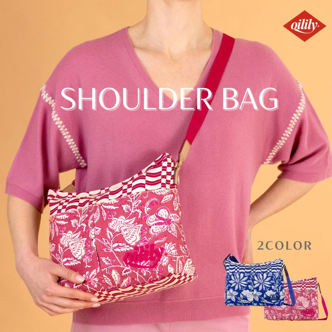 【oil1372】ショルダーバッグ キャンバス 花柄 インド マーケット  