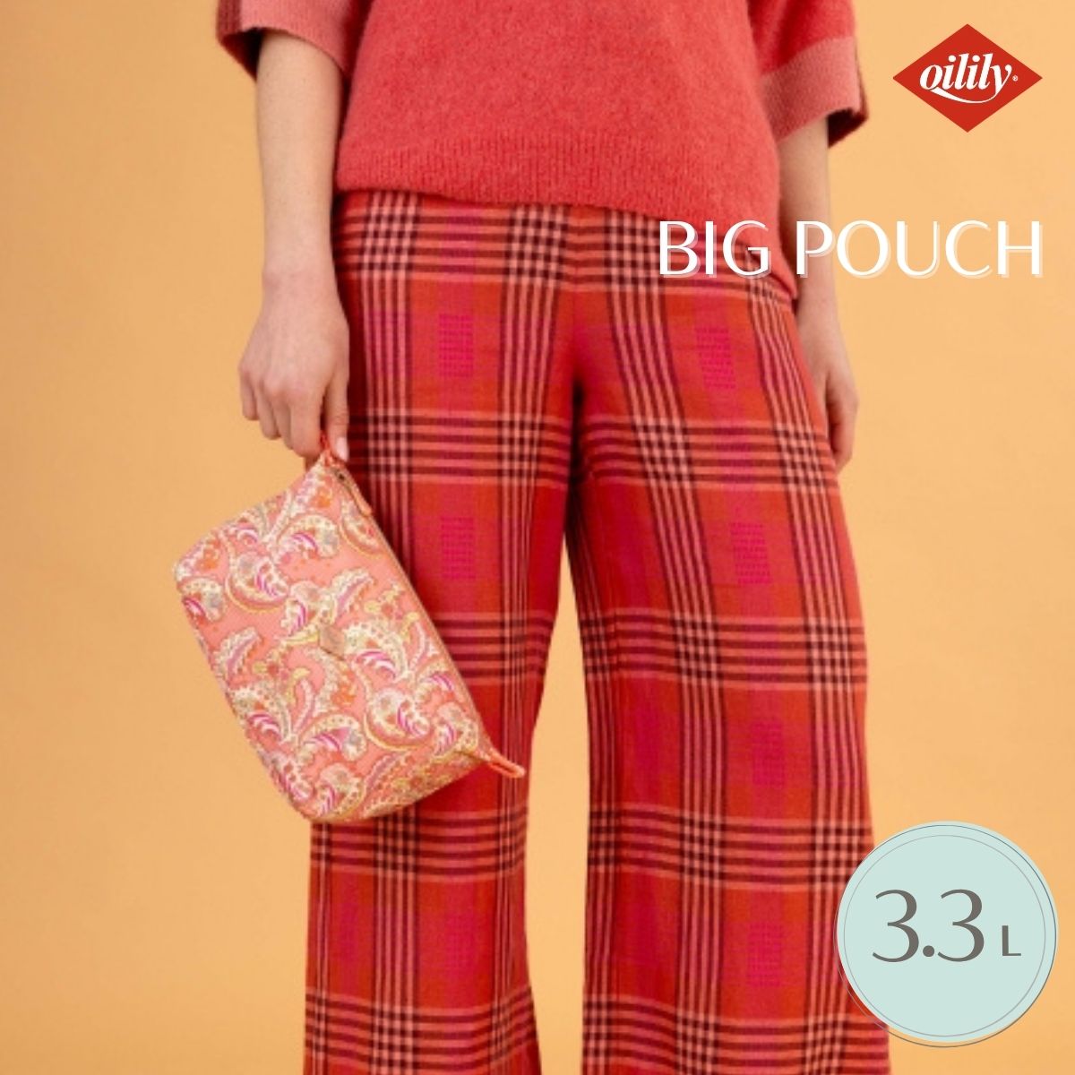 【oil1315】 コスメポーチ   ラクシュミー ペイズリー