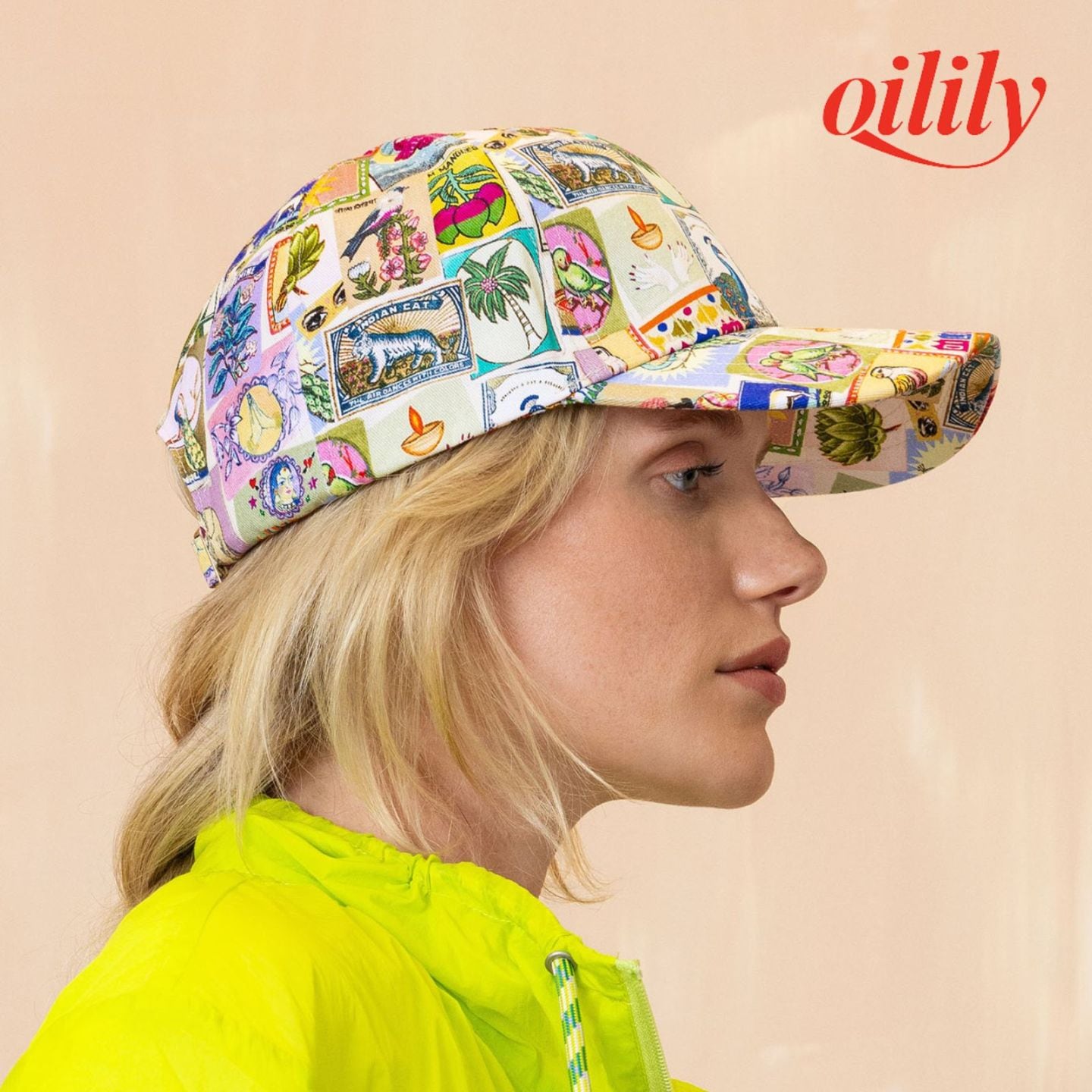 【S26WAC9512】帽子 キャップ インド マハラジャ プリント マッチ箱 大人フリーサイズ