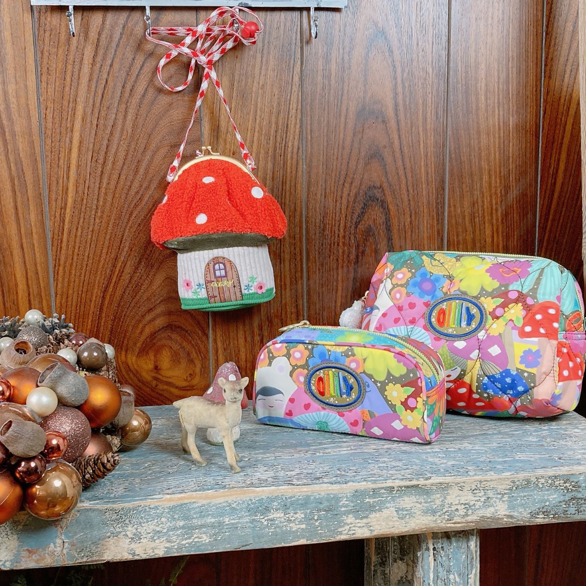 ☆クリスマスセール☆【oil1590】 ショルダーバッグ きのこハウス