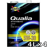 スノコ クオリア 5W-30 SP/CF GF-6A エステル配合シンセティック 4L×4 SUNOCO Qualia