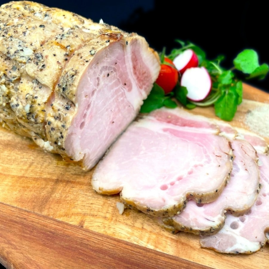 【伊予いも豚】ローストポーク (300g)ローストビーフソース&生ホースラディッシュ付