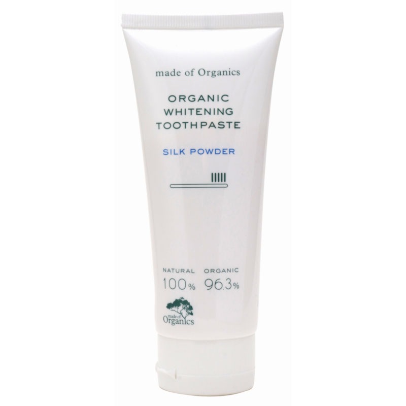 メイドオブオーガニクス オーガニック ホワイトニング トゥースペースト シルクパウダー 内容量 100g 雑貨 化粧品 歯磨き 自然食品店の通販おいしい 創健社ショップ