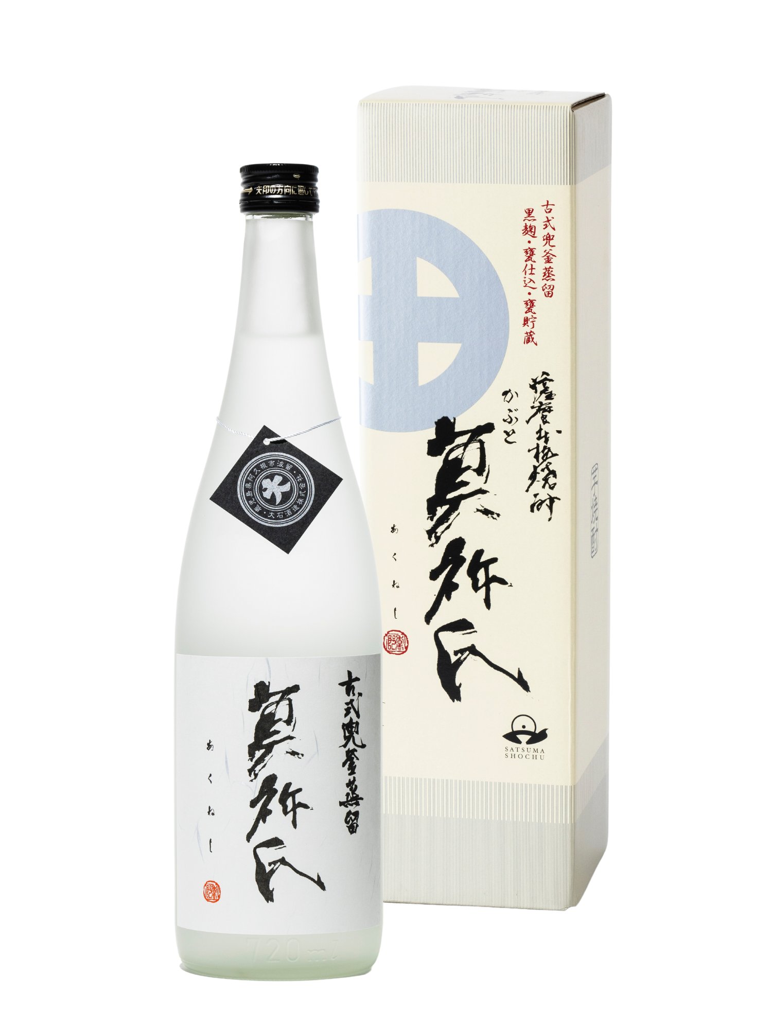 芋焼酎】かぶと莫祢氏（あくねし）黒麹［25度］720ml 化粧箱付