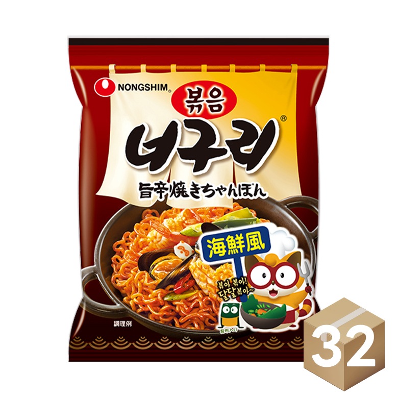 ノグリ旨辛焼きちゃんぽん1箱32食　バラでもＯＫ♪ 農心 ノグリ 旨辛焼きちゃんぽん 袋麺 137g (32袋) | 麺類
