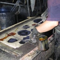 梨園染め手ぬぐいはんかち【よろけ市松】|手ぬぐい