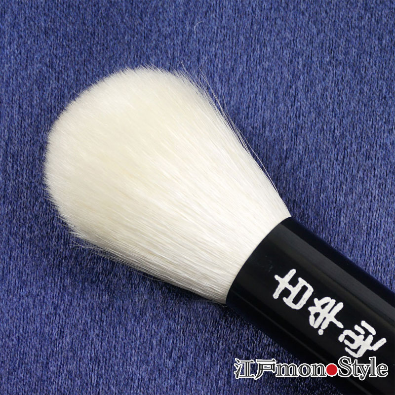 古洋毛　チークブラシ 古羊毛】【会津拭漆】チークブラシ（花・さくら） 江戸monoStyle