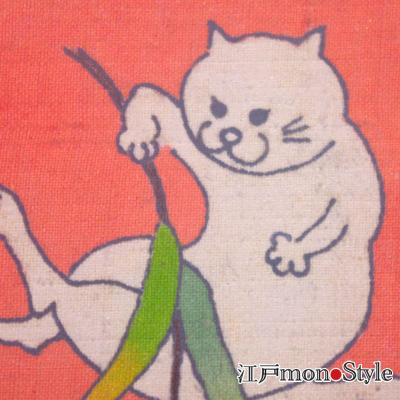 限定1個】【東京手描友禅】染額（2匹の猫） 江戸monoStyle