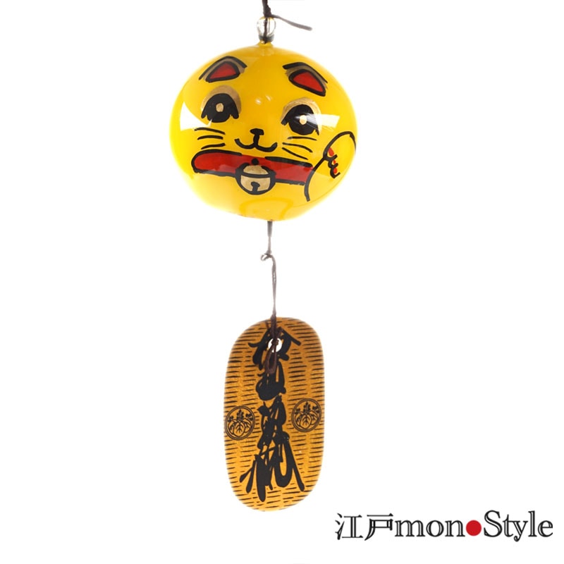 江戸風鈴】金運招き猫（小丸） 江戸monoStyle