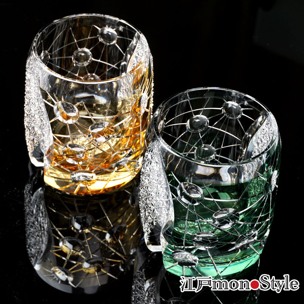江戸切子グラス 江戸切子 ロックグラス＜舞＞ | カガミクリスタル