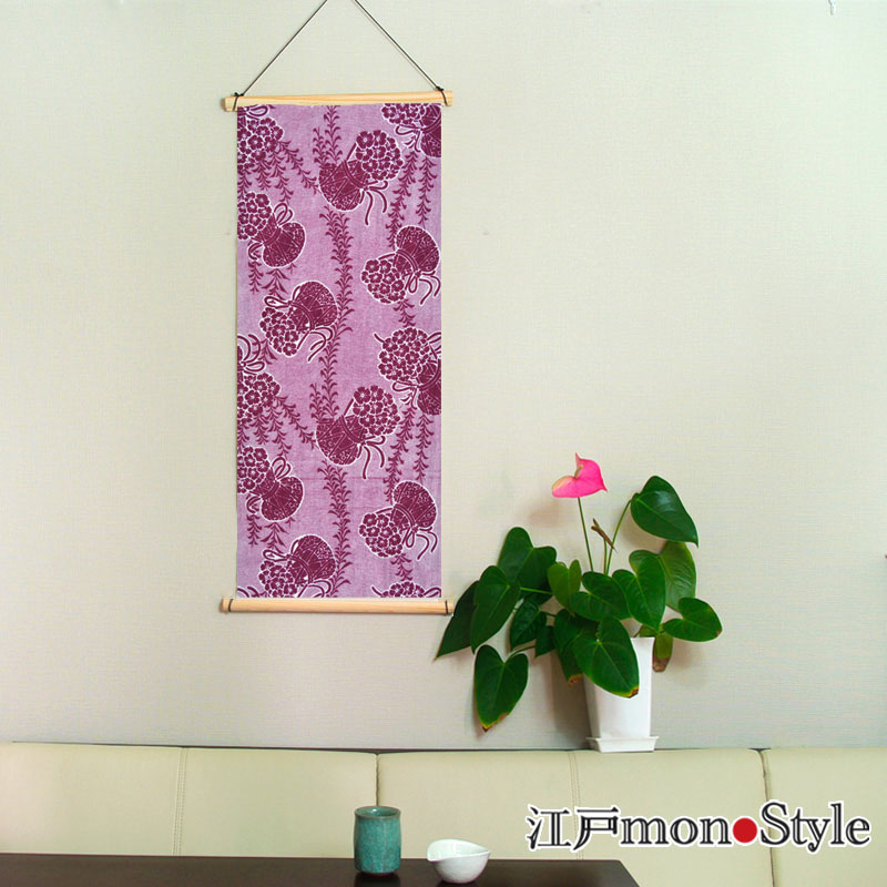 在庫限り】長板染め手ぬぐい【つづみに鮫小紋】 江戸monoStyle