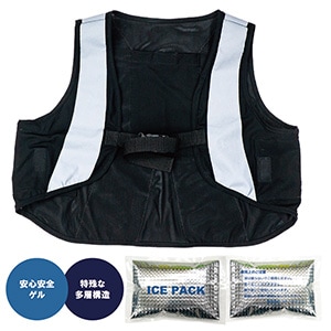 保冷剤ベスト ピタッと冷却ベスト 予備用保冷剤（3個セット） 375648