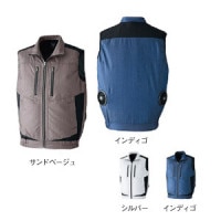 空調服 空調ベスト〔ヘリンボーン×コーデュラ(R)ストレッチ〕 旭蝶