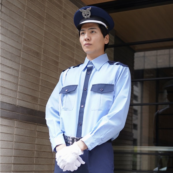 超高耐光生地」警備服 長袖シャツ(ユニセックス) 1520