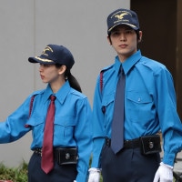 警備服 長袖シャツ(ユニセックス)ブルー 1010 【受注生産】