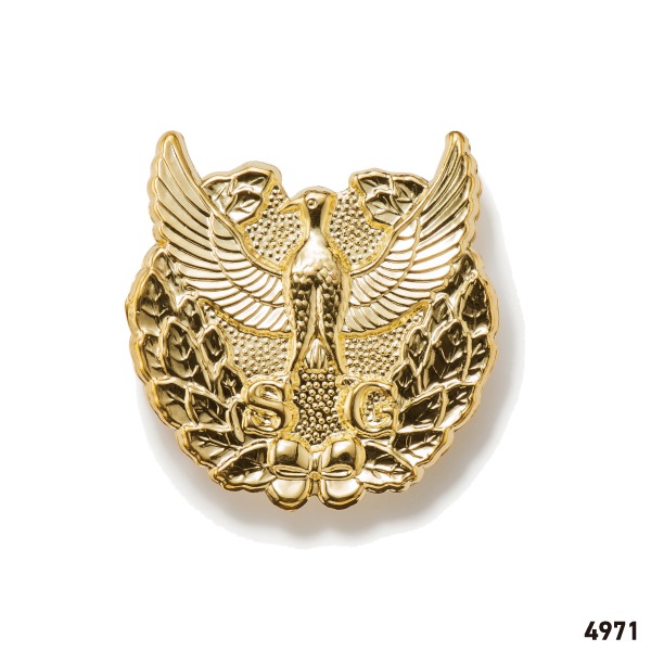 なんと‼️新品未使用未開封品【希少品レトロ】帽章 警備用品 帽章 SG 4970 4971｜株式会社岡潮