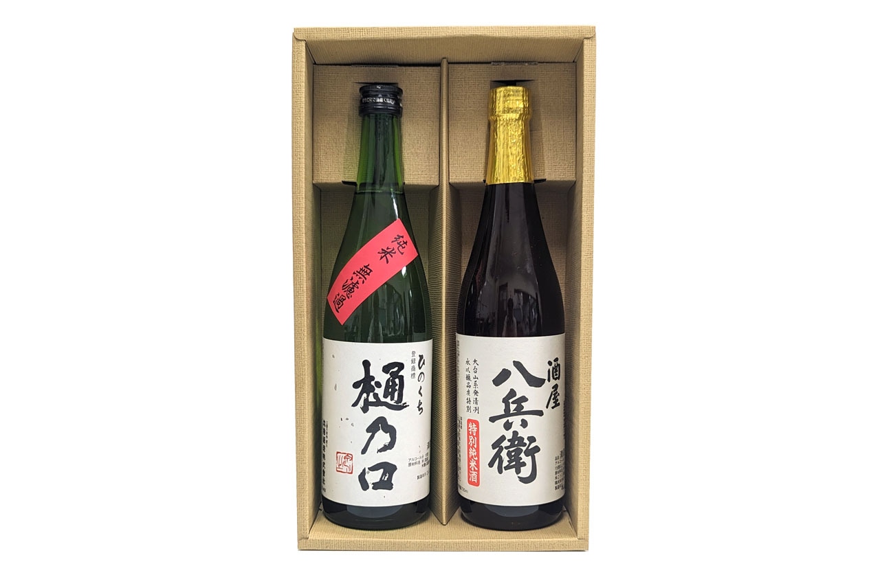 樋乃口純米原酒・酒屋八兵衛純米吟醸詰合せ | すべての商品 | おかげ