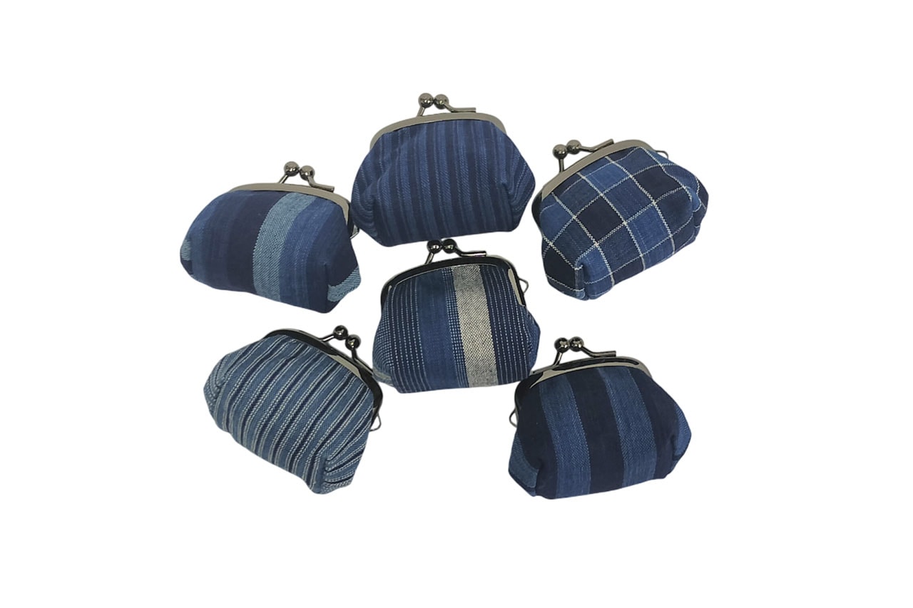 松阪木綿 マチありがま口（小） | 工芸品・アクセサリー・玩具