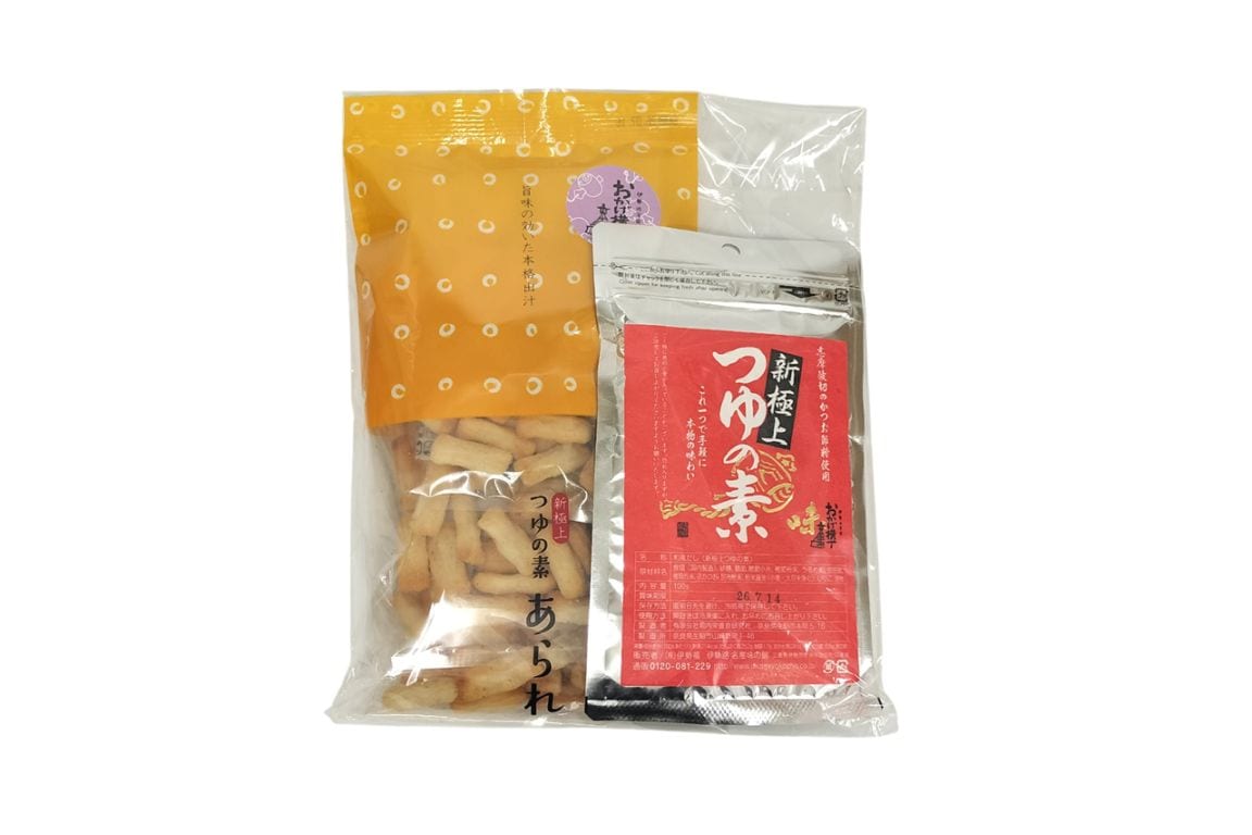あられ　　9点 新極上つゆの素あられセット | 伊勢路名産 味の館 | おかげ横丁公式