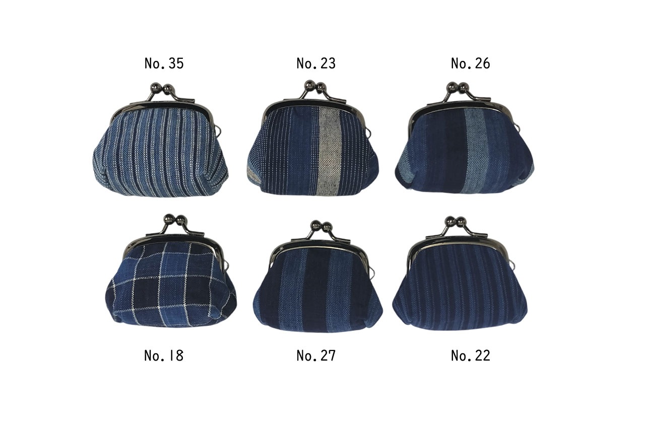 松阪木綿 マチありがま口（小） | 工芸品・アクセサリー・玩具